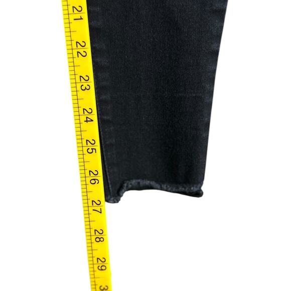 BLANQI Black Distressed Skinny Fit High Waisted Ripped Knees Jeans Maternity 0 - Picture 7 of 7